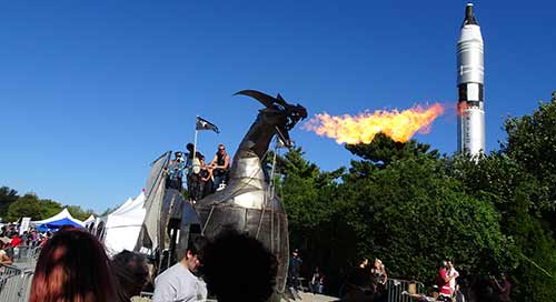 Makerfaire Dragon float