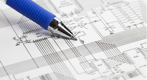  A PCB schematic