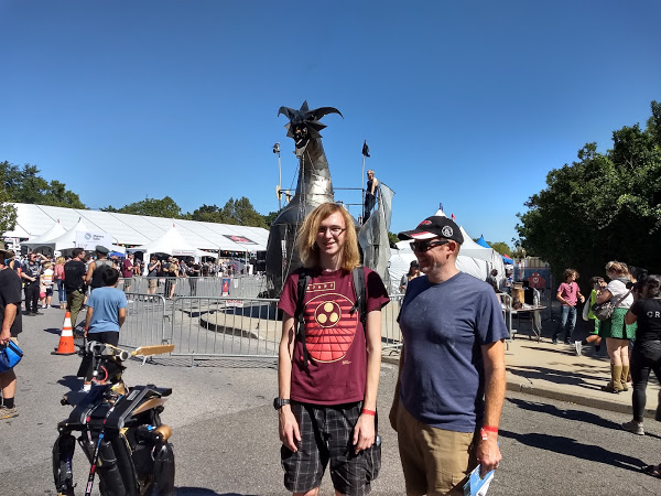 Frank Duggan and his dad at NYC Maker Faire