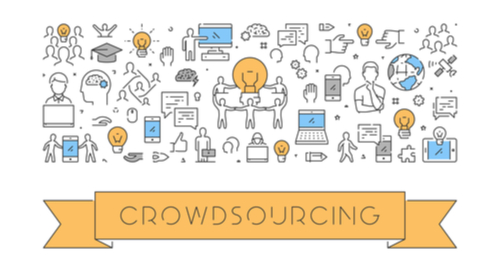 banner saying “Crowdsourcing”