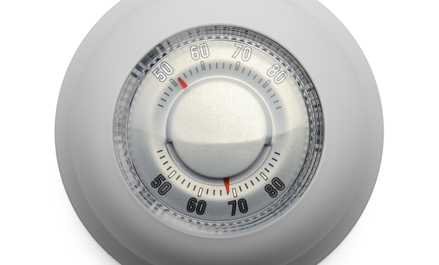 Round dial thermostat