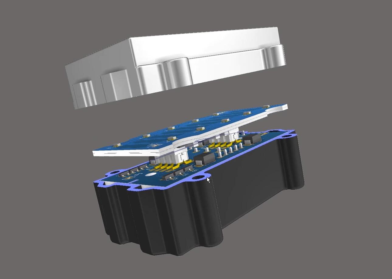 Picture of multi-board assembly in Altium 