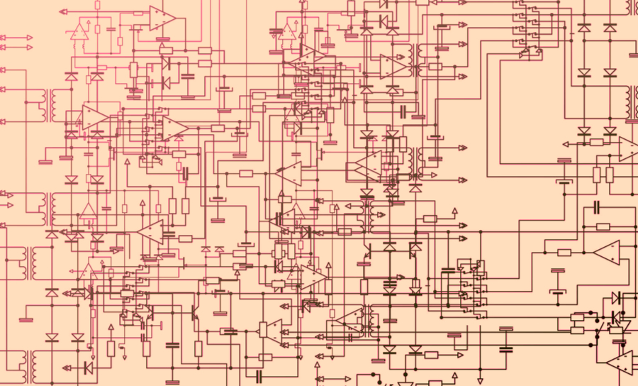  Schematic with part symbols on it