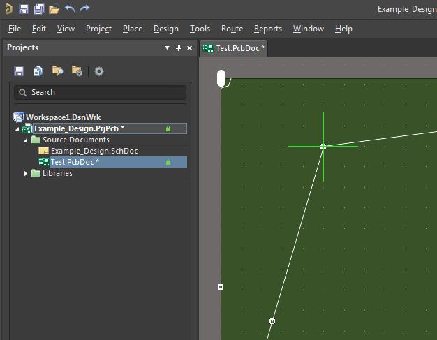 Modifier les dimensions vos cartes dans Altium Designer, capture d'écran de la modification du contour de la carte