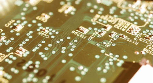 Sharp-cornered routing on a circuit board