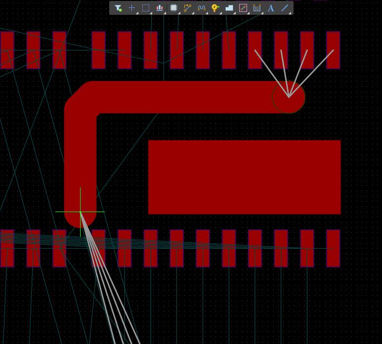 AD18 screenshot of guide path in Auto-Interactive Routing