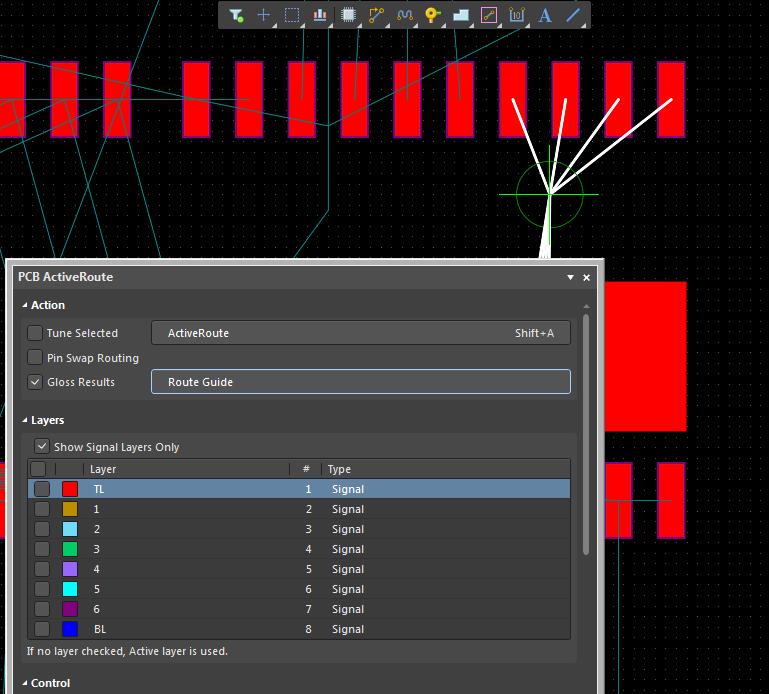 AD18 screenshot of setups for Auto-Interactive Routing