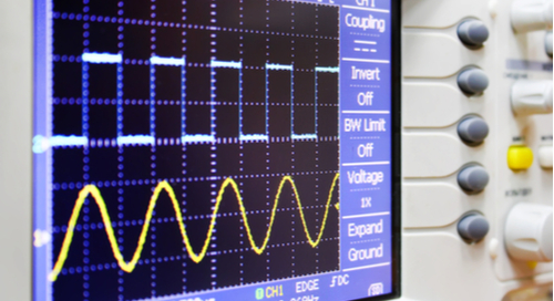 Oscilloscope of analog and digital signal