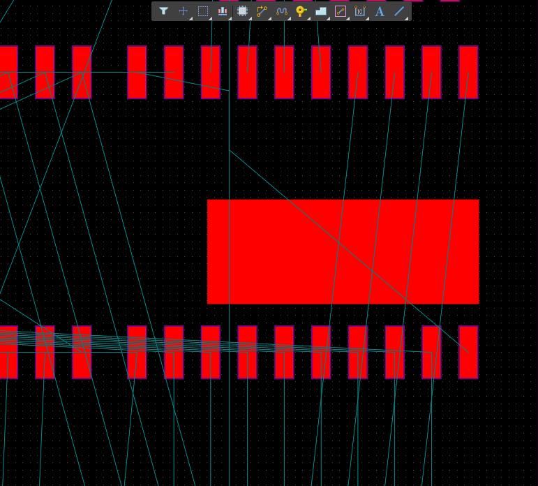 AD18 screenshot of nets to be routed in Auto-Interactive Routing