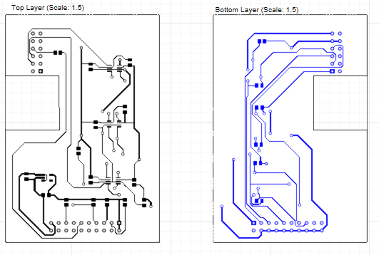 Figure 3. Vista Gerber, utilizzata durante la fase di assemblaggio PCB 