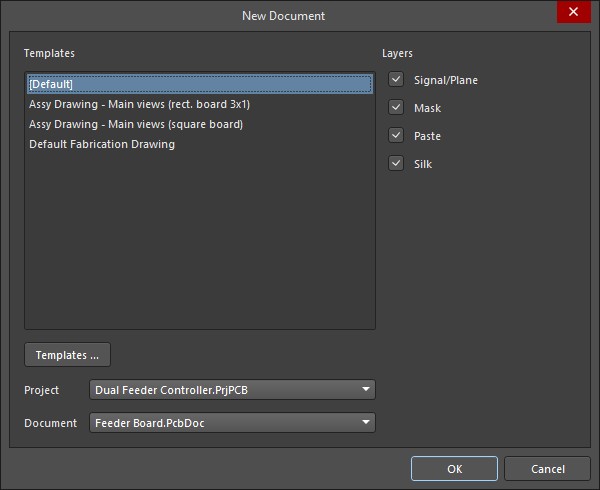 Altium Designer new draftsman document window