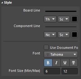 Changing the font in the style group.