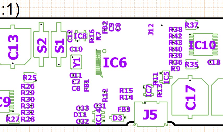 Assembly drawing with updated font.