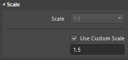 Adjusting the scale