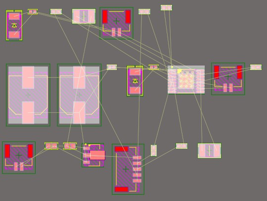 Screenshot of PCB layout of a motor driver in Altium Designer showing certain components selected.