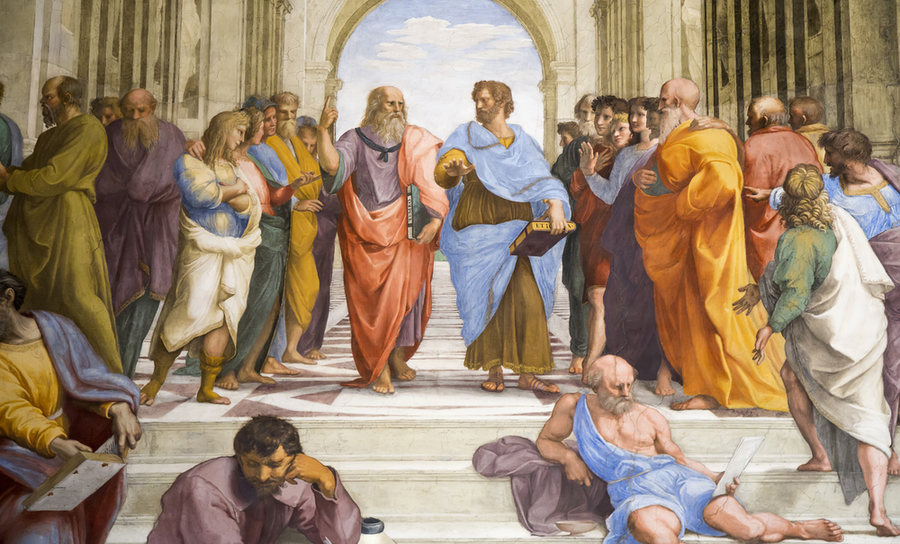 Aristotle and Plato