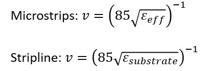 Signal velocity used in delay matching