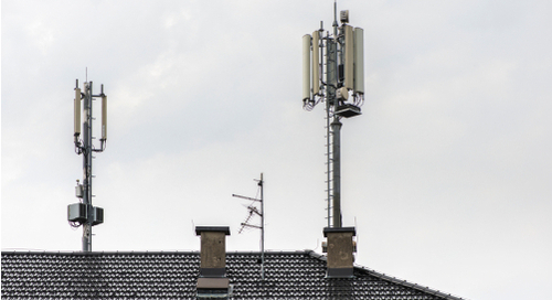 Antennas on top of a house