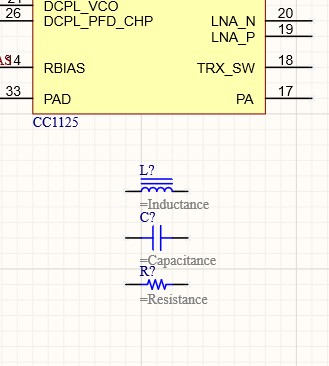 Schematic zoomed on to three unconnected passives for shift-drag cloning 