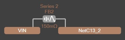 Altium PDN Analyzer Net for ferrite bead