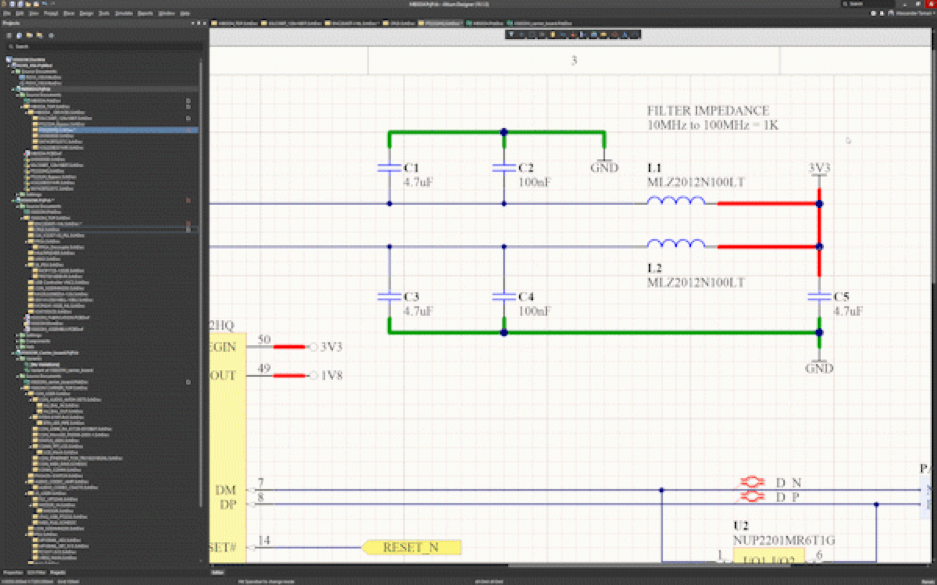 Duplication des symboles des schémas de circuits imprimés : Shift + Click & Drag (Maj + Cliquer & déplacer