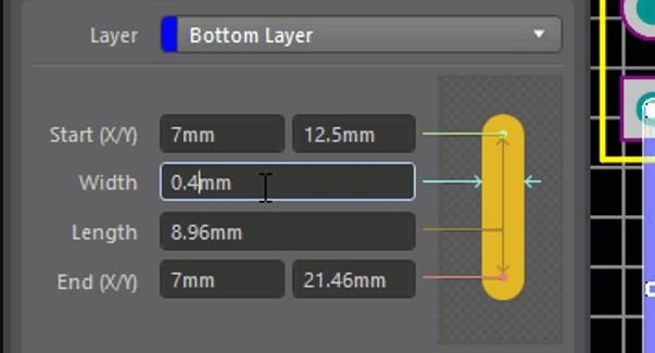 Change Width in Properties Panel