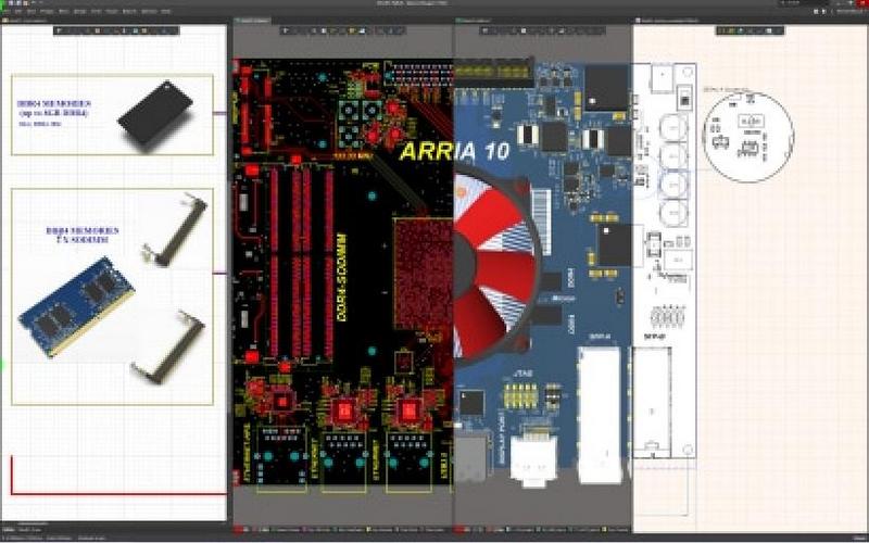 Altium Designerからの統合設計環境のスクリーンショット