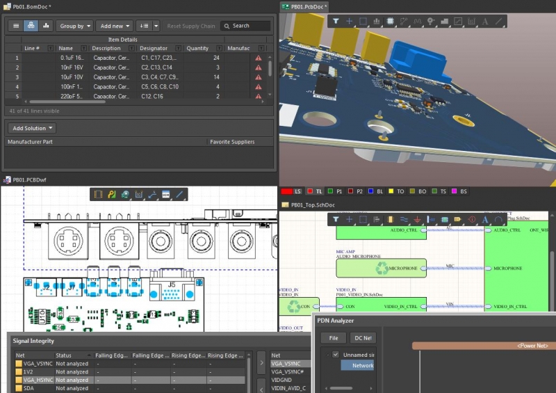  Altium Designerで提供される統合設計環境