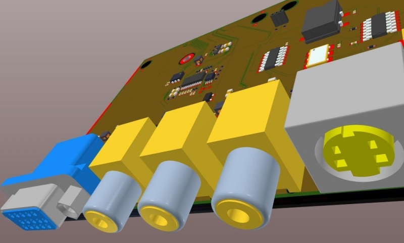 Lavorare su una progettazione 3D nel software di progettazione Altium Designer