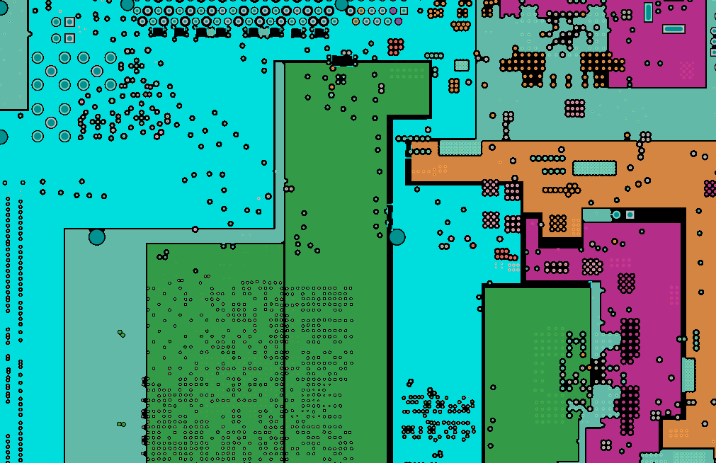 PCB power plane mixed-signal PCB layout