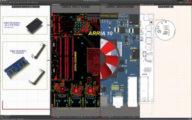 Altium Designerの統合設計環境のスクリーンショット