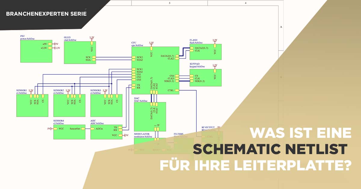 Was ist eine schematic Netlist für Ihre Leiterplatte?