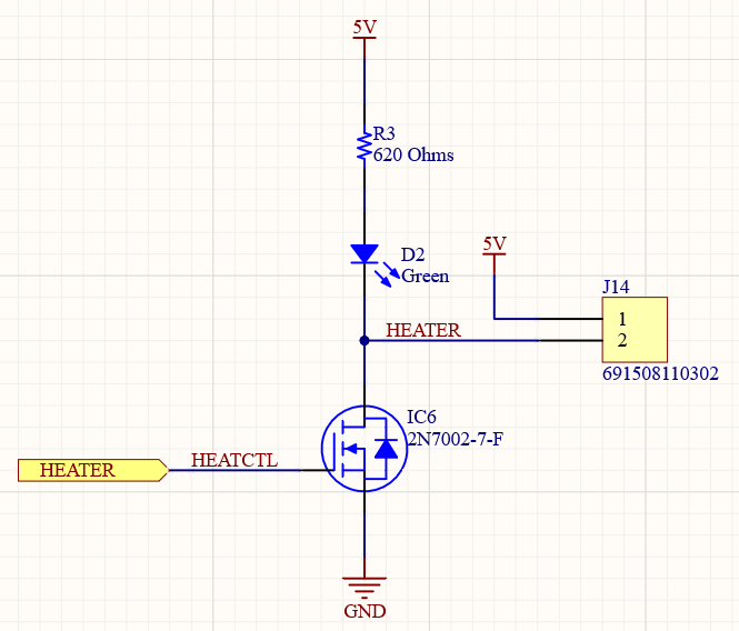 Heater Schematic for vapor phase reflow