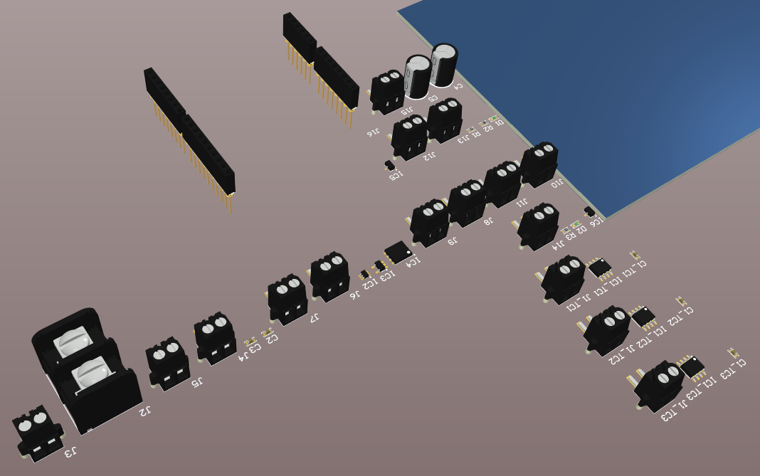 Many terminal blocks for vapor phase reflow