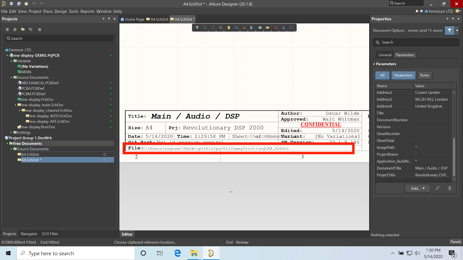 Using file paths for how to keep schematics organized