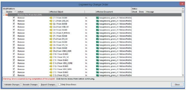 Nomi delle net assegnati dal sistema in Altium Designer