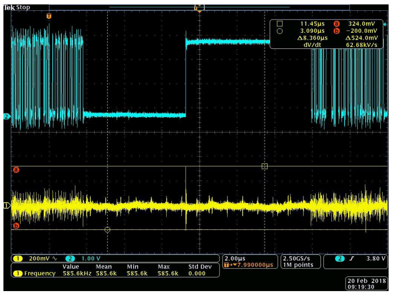 Vcc Supply Measurements and EMI noise