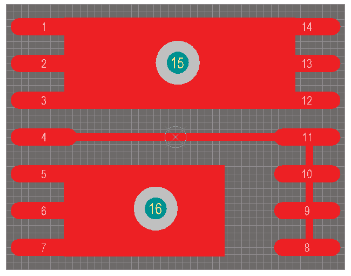 Extreme example of what can be achieved with Net Tie footprints.