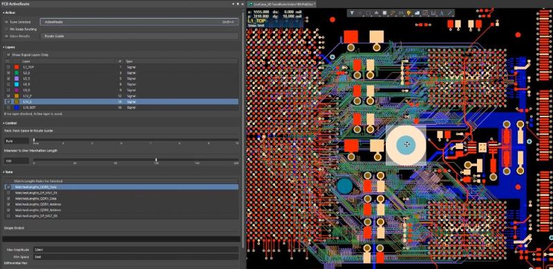 Outil Active Route® pour concevoir des PCB pour systèmes embarqués dans Altium Designer.