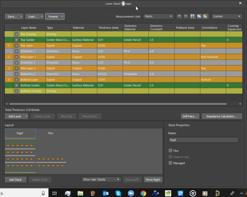 Flex- und Rigid-PCB-Design: Der Lagenaufbau-Editor in Altium Designer