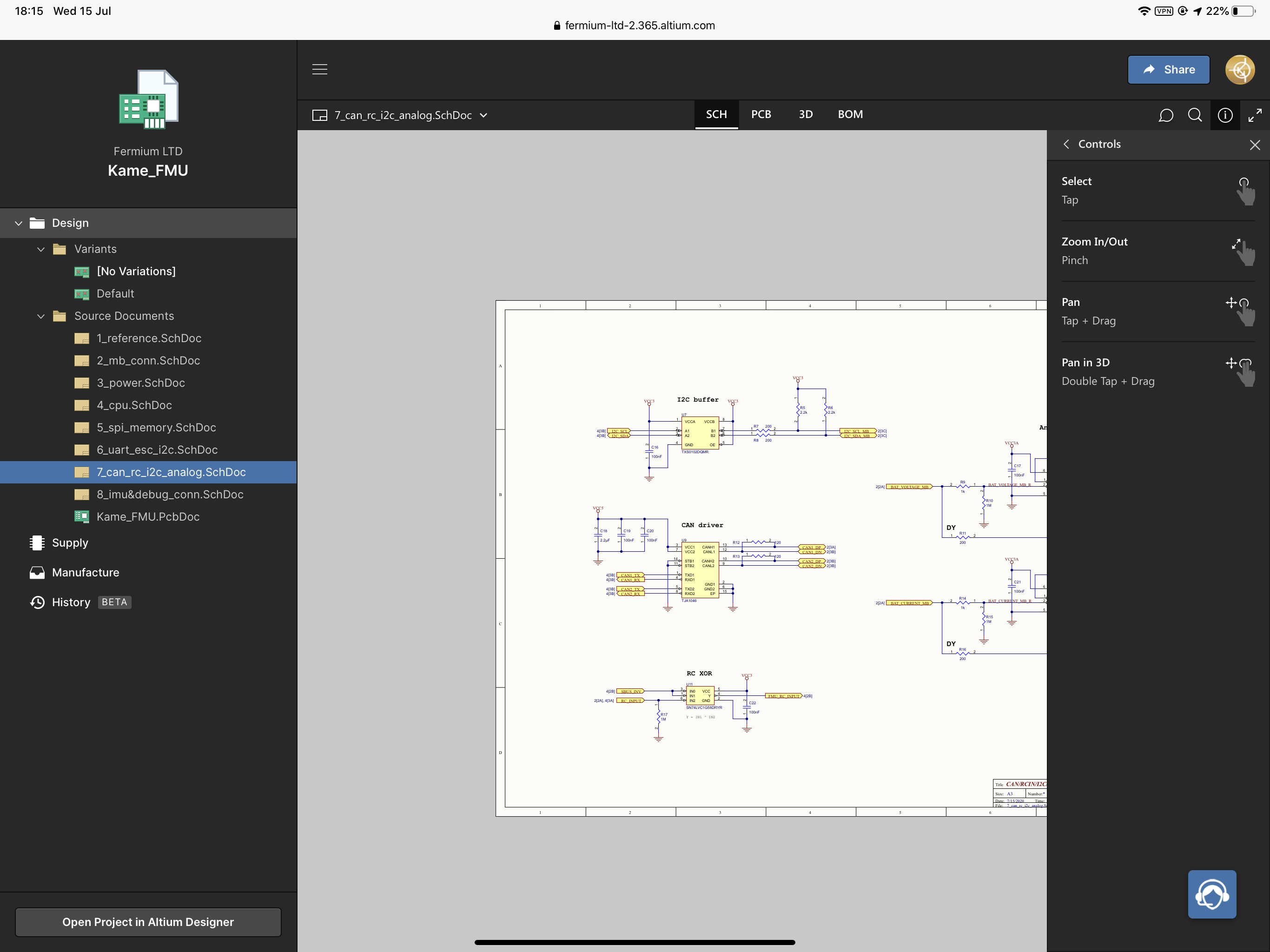 Altium 365 Gestures