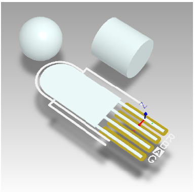 Pièces individuelles du modèle de composant 3D: LED