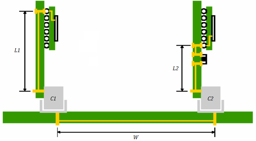 Backplane bus topology and backplane connector simulation