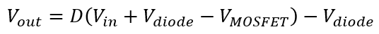 How to select an inductor for a buck converter output voltage equation