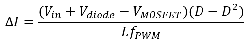 How to select an inductor for a buck converter in a circuit diagram