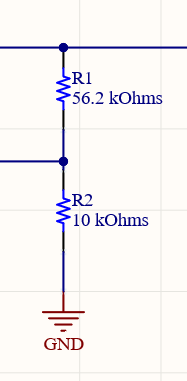 Output voltage resistors