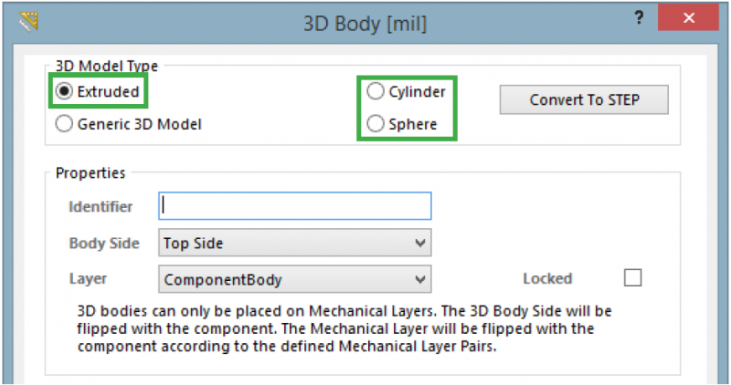 Création du modèle de composant 3D