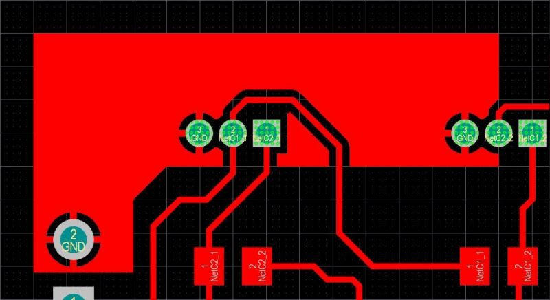 alternativoviolación de la regla de diseño de PCB en Altium Designer