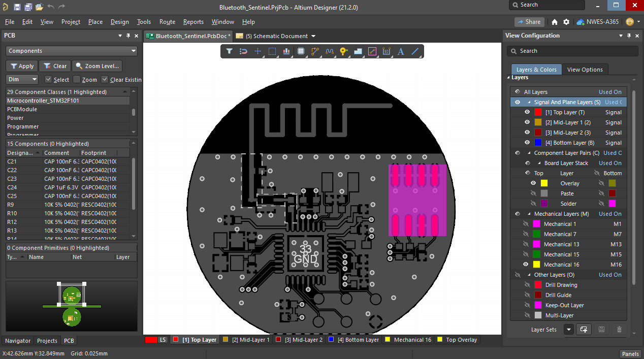 Cross-probing EEPROM