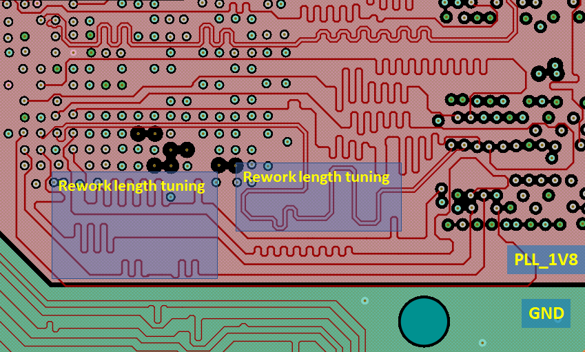 DDR4-Impedanz in der Nähe der Split-Ebene